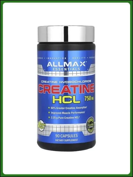 Креатиновый комплекс ALLMAX, Креатин гидрохлорид, 750 мг, 90 капсул