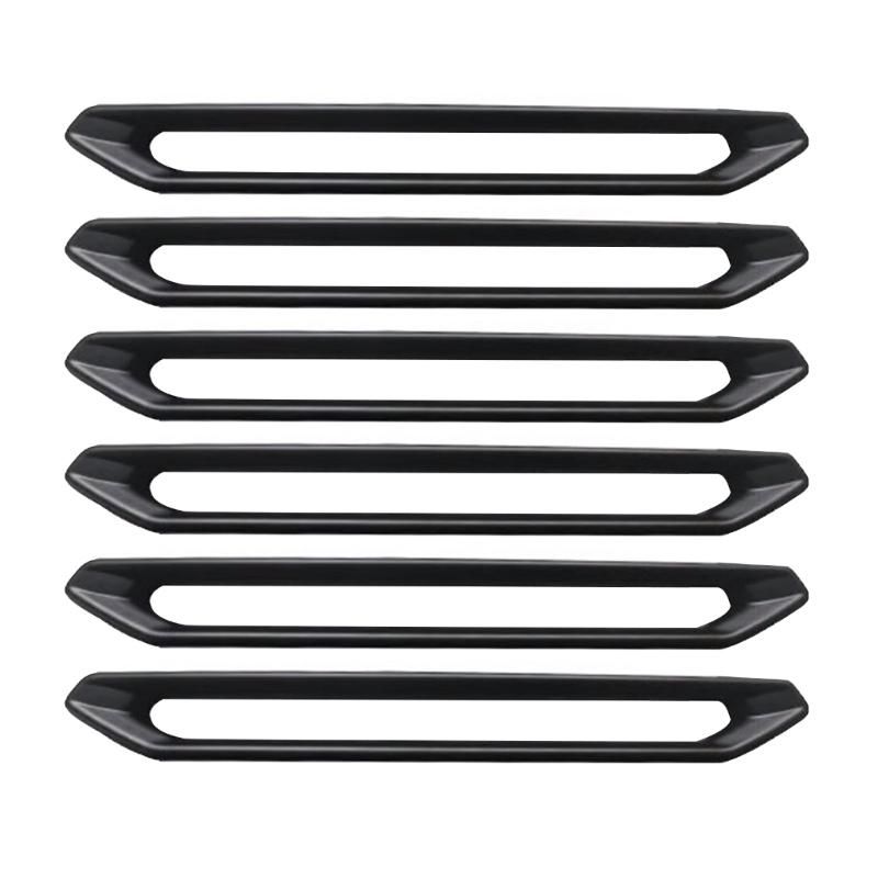 Комплект накладок на рейлинги T2, матовый/карбон, - 6pcs black