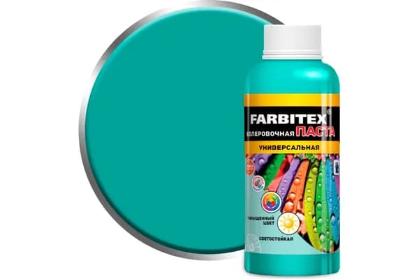 Колеровочная паста Farbitex универсальная, нефрит, 0.1 л