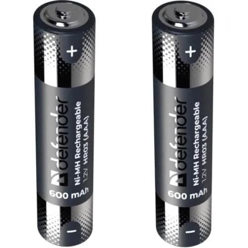 Аккумуляторная батарейка ААА Defender HR03-2BL 600мА/ч Ni-Mh в блистере 2шт.