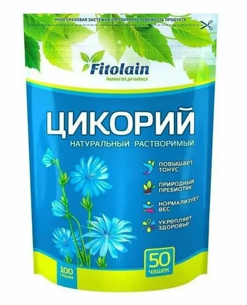 Fitolain Цикорий натуральный, растворимый, 100 г