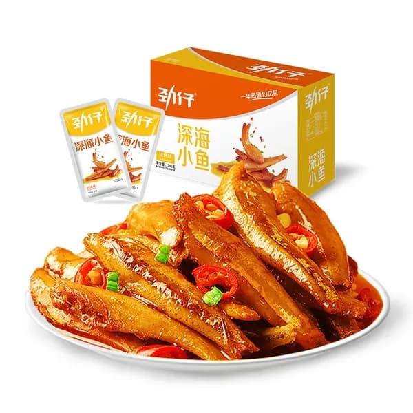 Сушеная рыба Jinyi, аромат барбекю, 12 г 20 упаковок