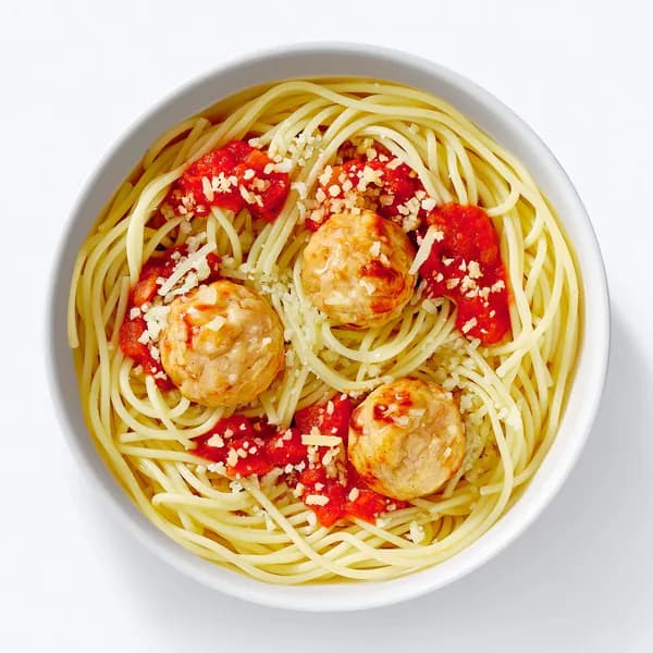Паста для себя с куриными фрикадельками в томатном соусе 230 г, Ozon fresh