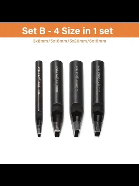 WUTA дырокол для кожи Set B-4 pcs, черный