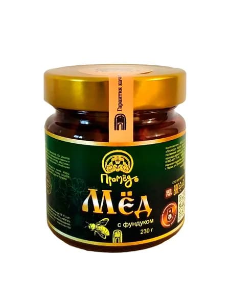 Мёд цветочный с фундуком 230 г