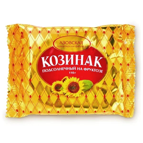 Козинак подсолнечный на фруктозе 110 гр., Азовская фабрика