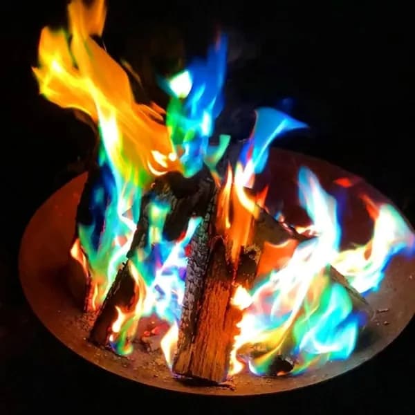 Магический порошок для смены цвета пламени Magic Fire, цветное пламя для костра, камина и пикника, 1 упаковка