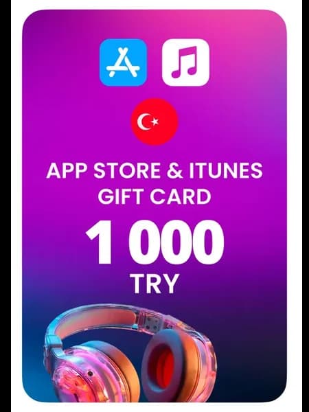 Карта пополнения App Store iTunes Турция 1000 TRY