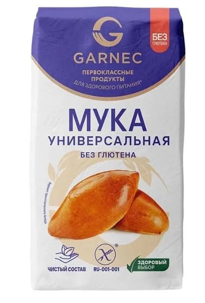 Гарнец Мука Универсальная без глютена 600г