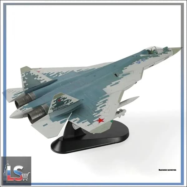 1 / 72 SU-57 Модель самолета с дисплейным стендом Военный стелс SU57 Plane Model Collection Подарок для взрослых