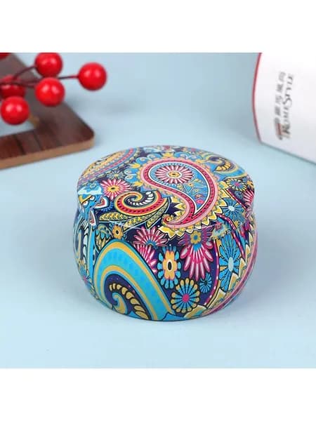Жестяная Банка для свечей, коробка для хранения чайных конфет