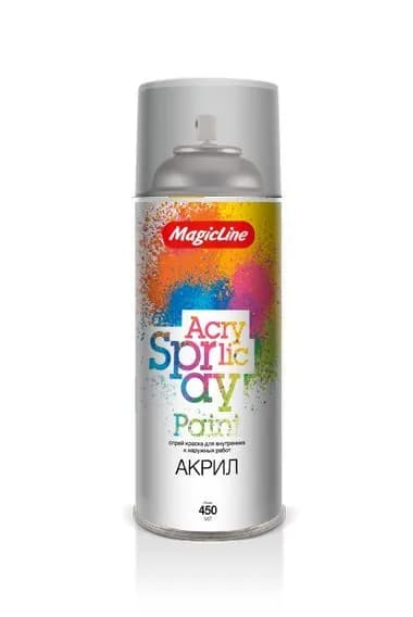 Лак глянцевый акриловый 450мл (265гр) аэрозоль (MagicLine)