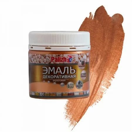 Краска эмаль Декоративная акрил. "Palizh" 0,15кг №97 бронза