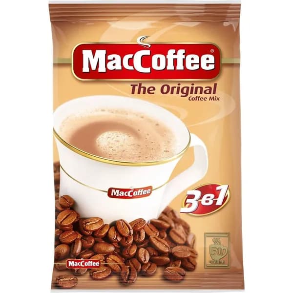 Кофейный напиток MacCoffee 3 в 1 растворимый 20 г х 50 шт