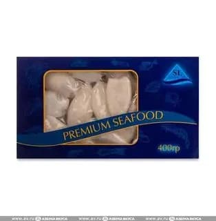 Кальмары мини, с щупальцами, очищенные глазурь 7%, Seafood Line, 400 г
