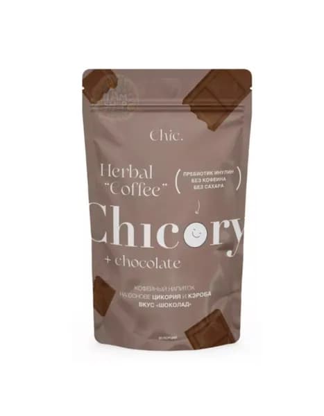 Заменитель кофе CHIC на основе кэроба и цикория Шоколад 100 г, Россия