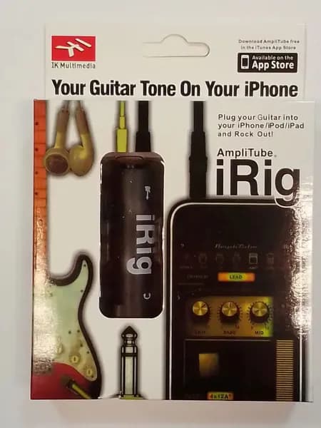 Адаптер для подключения электрогитары к смартфону iRig (гитарный интерфейс) в подарочной упаковке