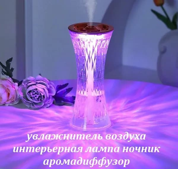 Увлажнитель воздуха в винтажном стиле / Аромадиффузор ночник с подсветкой