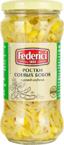Ростки FEDERICI соевых бобов /стекло/ 370мл
