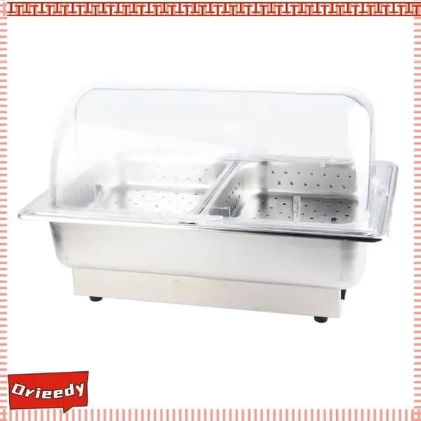 Chafing Dish Buffet Set, Прозрачная крышка, эффективный обогрев, для домашних праздников и ресторанов Европейский стандарт 220В