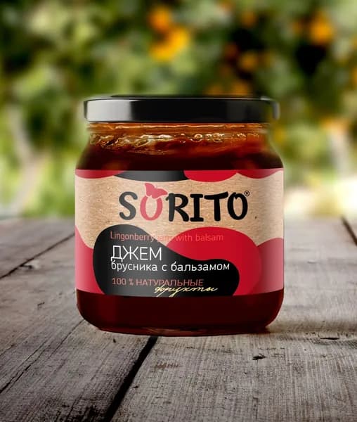 Джем SORITO брусника с бальзамом