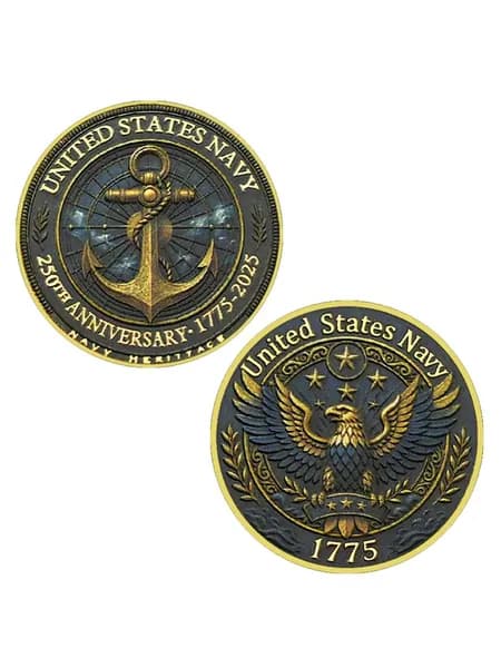 Памятная медаль 250-летие США 1776-2026, Юбилей Независимости, сувенир с цветной эмалью