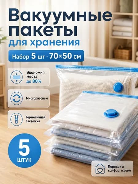 вакуумные пакеты для одежды с клапаном