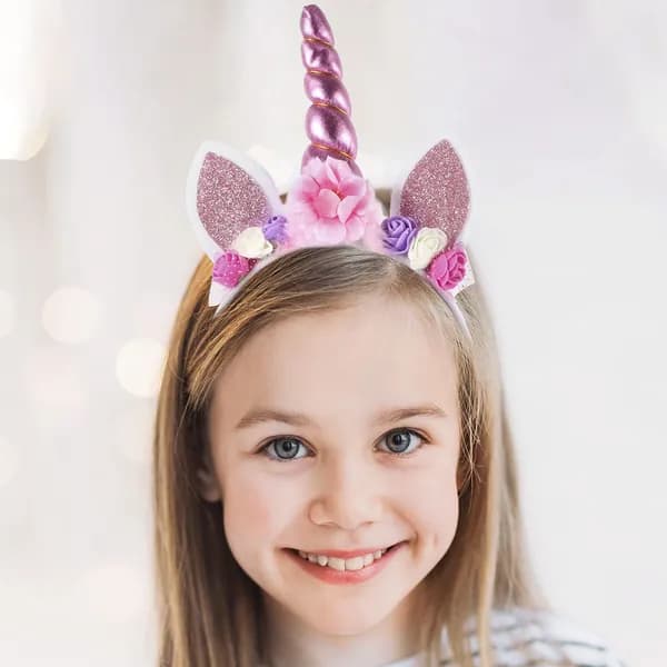 Ободок Unicorn, Пластик И Сетка, Для Декоративного Использования На Празднике