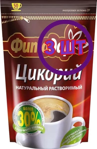 Цикорий Фитодар растворимый,zip-пакет, 100 г (комплект 3 шт.) 9000015