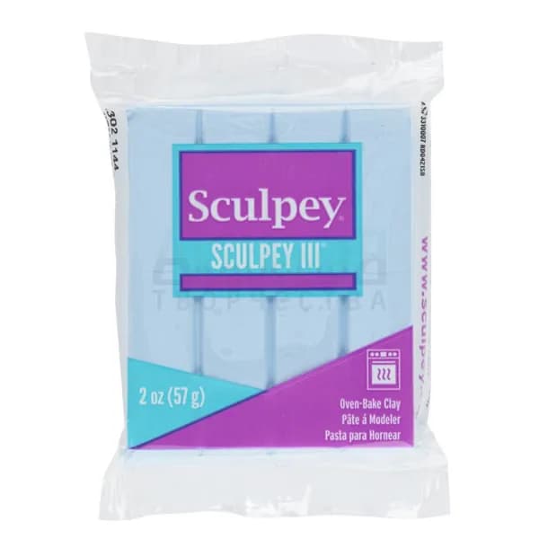 Полимерная глина Sculpey III 1144 цвет небесно-голубой 57 гр.