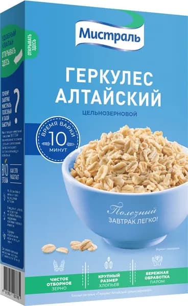 Мистраль Хлопья Геркулес, Алтайский, 400 гр /
