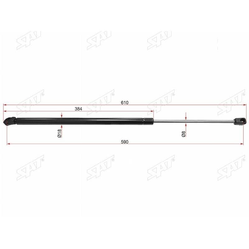 Амортизатор крышки багажника Citroen C4 Picasso 07-14 / Grand C4 Picasso 07-14 (Справа Слева)