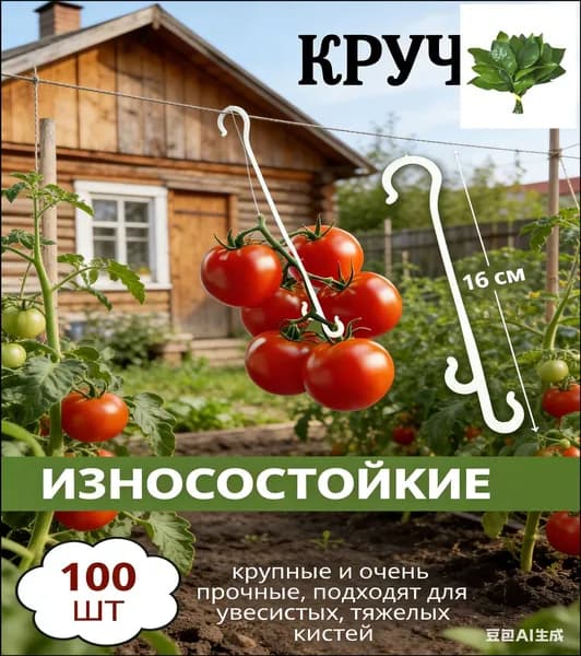 Скобы садовые160 х 20мм, Пластик, 100 шт
