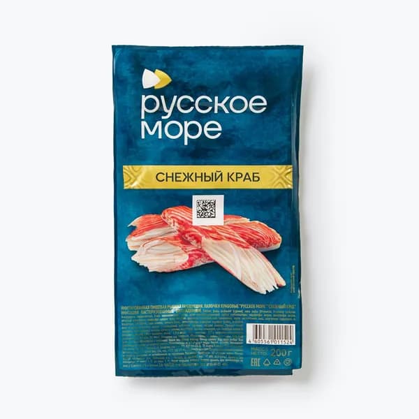 Крабовые палочки Снежный краб 200 г, Русское Море