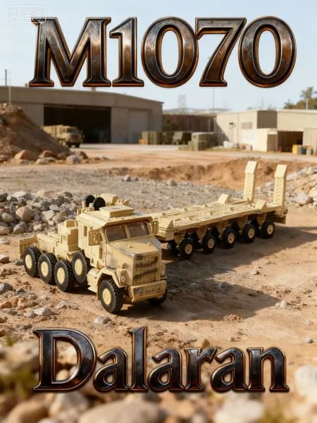 Транспортёр танков Ошкош М1070 (США) 1:72 - Сборная модель без клея и окраски детальная