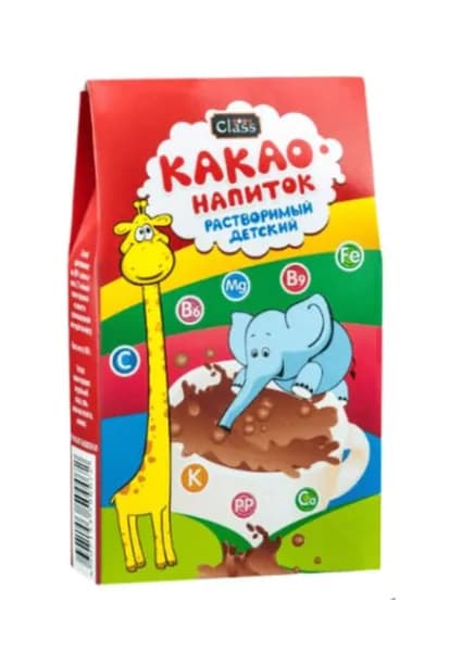 Какао напиток, растворимый детский, 80г