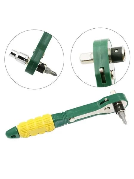 Ключ-трещотка Quick Ratchet, торцевой ключ 6,35, пневматическая отвертка с головкой 1/4 дюйма
