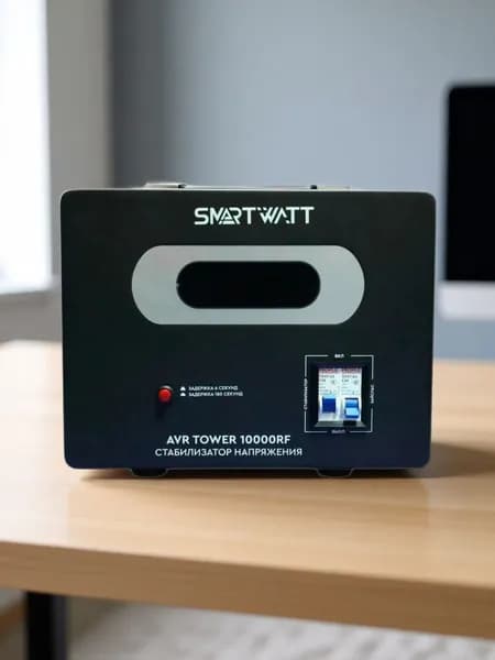 Стабилизатор напряжения Smartwatt AVR Tower 10000RF 10000ВА черный