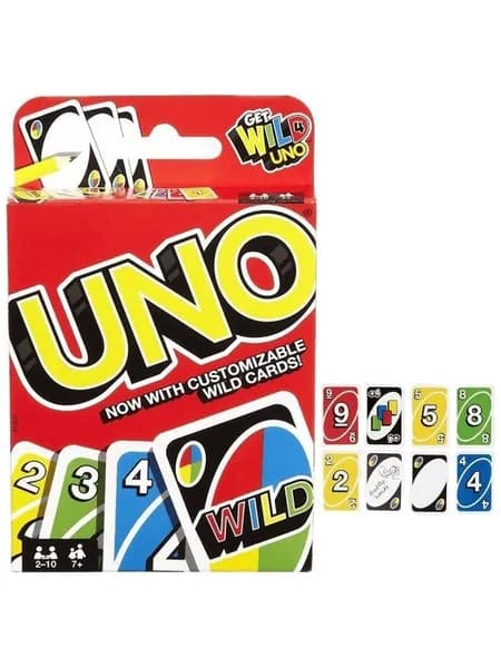 Незаменимый атрибут вечеринки Настоящая карточная игра UNO! 112 карт для 2 10 игроков классическое издание для мгновенного веселья