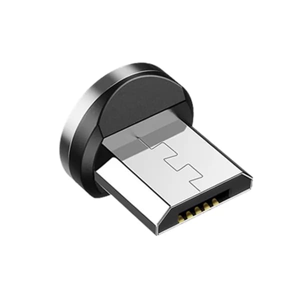 Магнитный разъем для кабеля micro-USB для Android, адаптер быстрой зарядки / круглый, компактный.
