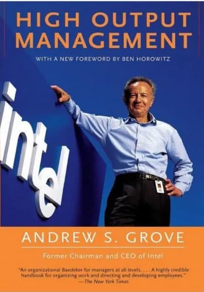 High Output Management by Andrew S. Grove Business Leadership English Book