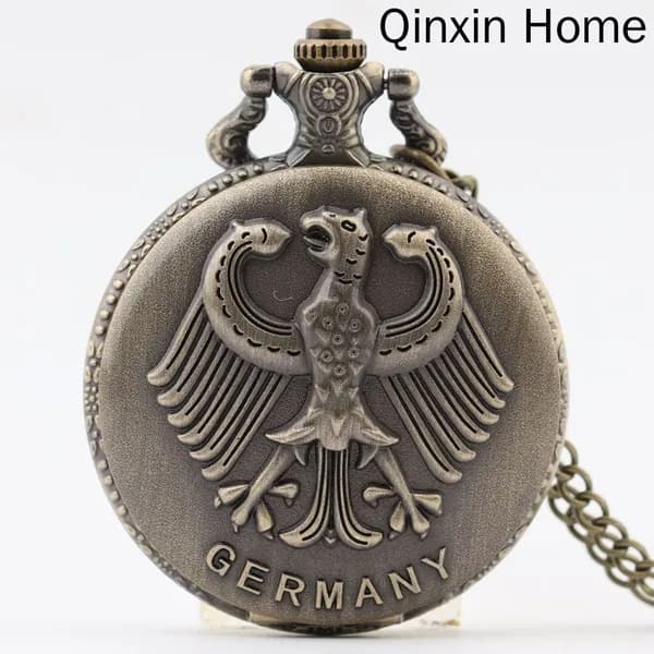 Карманные часы с орлом Replica Antique Flip (винтажные, в стиле ретро, подарок из Германии)