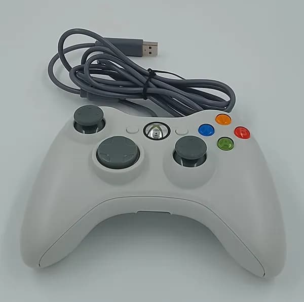 Геймпад проводной Xbox 360 для ПК (белый)