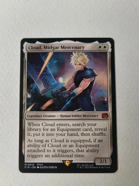 Портативные карты MTG Высококачественные карты Final Fantasy без фольги Облако, Мидгарский наемник 10
