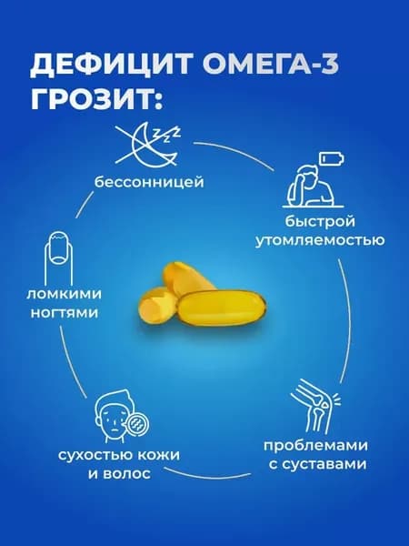 Омега 3 1000мг 200 капсул Omega 3.