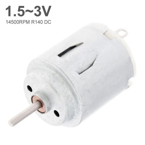 Микродвигатель постоянного тока R140 1.5-3V 14500 об/мин круглый коллекторный мотор для игрушек DIY
