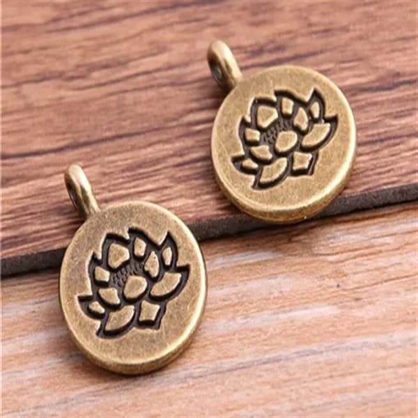 10pcs Подвеска в виде лотоса 14*19mm