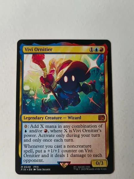 Портативные карты MTG Высококачественные карты Final Fantasy без фольги Виви Орнитье 248