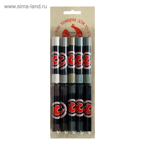Соус для рисования художественный 10 цветов (длина 65 1 мм; диаметр 10.5 0.6 мм)