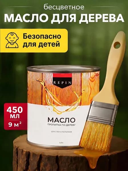 Repin Масло для дерева, Масляная, 0.45 л, прозрачный